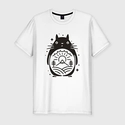 Футболка slim-fit Narute Totoro, цвет: белый