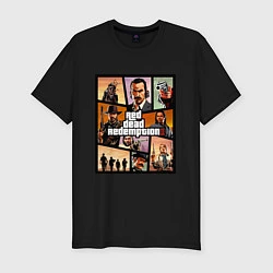 Футболка slim-fit Red Dead Redemption 2, цвет: черный