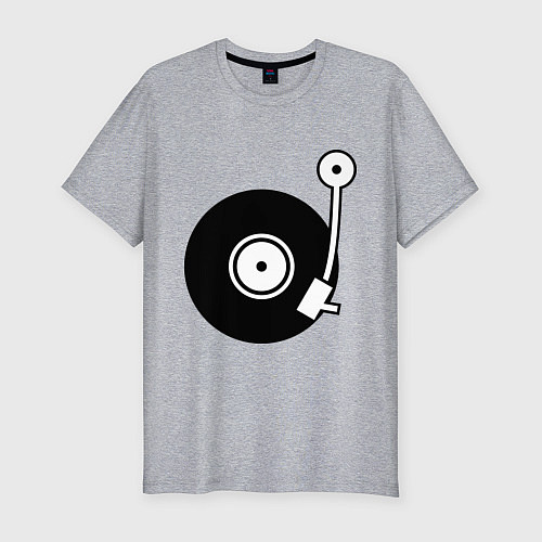Мужская slim-футболка Vinyl Mix / Меланж – фото 1