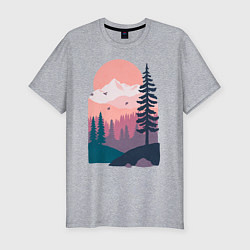 Футболка slim-fit Mountain Adventure, цвет: меланж