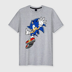 Футболка slim-fit Sonic, цвет: меланж