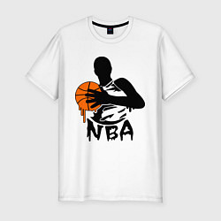 Футболка slim-fit NBA, цвет: белый