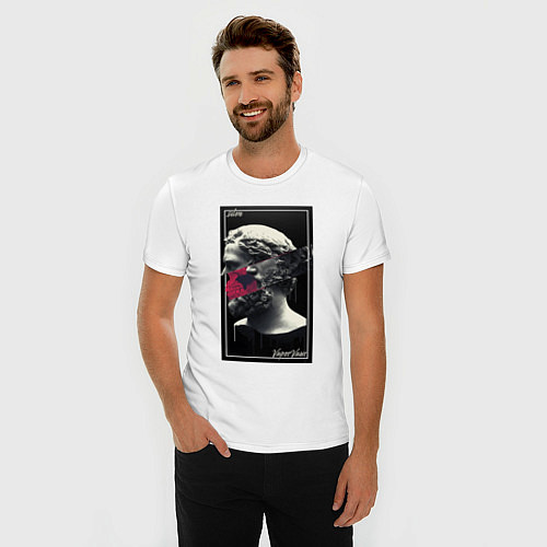 Мужская slim-футболка Silon VaporVawe / Белый – фото 3