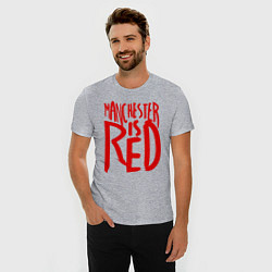 Футболка slim-fit Manchester is Red, цвет: меланж — фото 2