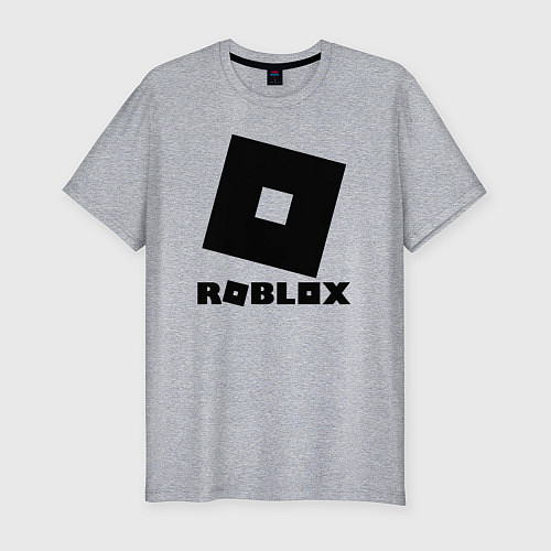 Мужская slim-футболка ROBLOX / Меланж – фото 1