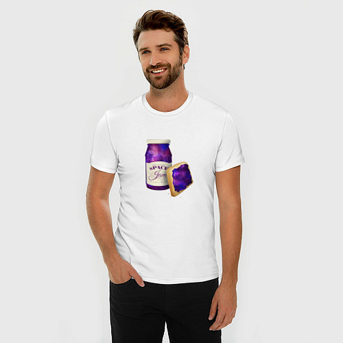 Мужская slim-футболка Space Jam / Белый – фото 3