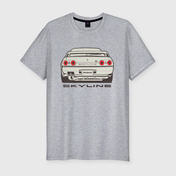 Футболка slim-fit Nissan Skyline R32, цвет: меланж