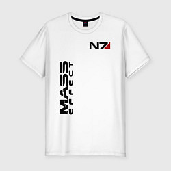 Футболка slim-fit MASS EFFECT N7, цвет: белый