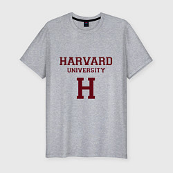 Футболка slim-fit Harvard University, цвет: меланж
