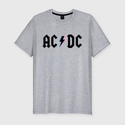 Футболка slim-fit AC/DC, цвет: меланж