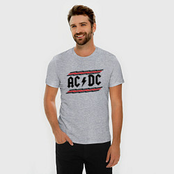 Футболка slim-fit AC/DC Voltage, цвет: меланж — фото 2