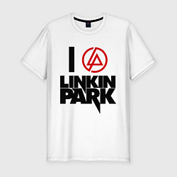 Футболка slim-fit I love Linkin Park, цвет: белый