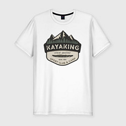 Футболка slim-fit Kayaking, цвет: белый