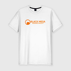 Футболка slim-fit Black Mesa: Research Facility, цвет: белый