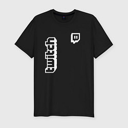 Футболка slim-fit Twitch TV, цвет: черный