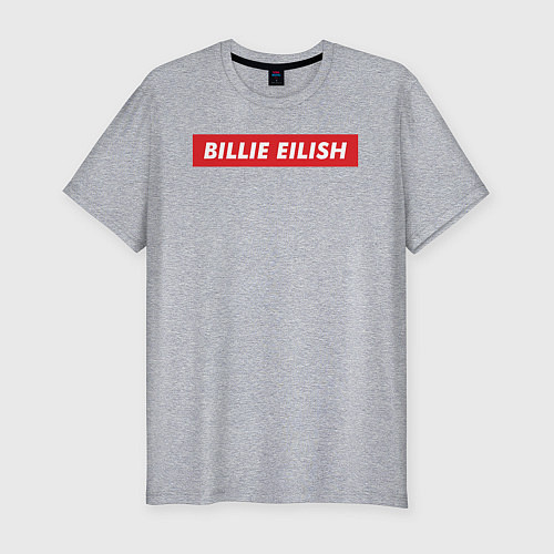 Мужская slim-футболка Supreme: Billie Eilish / Меланж – фото 1