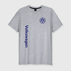 Футболка slim-fit VOLKSWAGEN, цвет: меланж