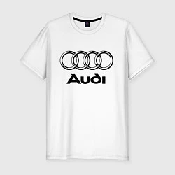 Футболка slim-fit AUDI, цвет: белый