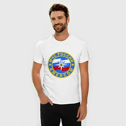 Футболка slim-fit Emercom Russia, цвет: белый — фото 2