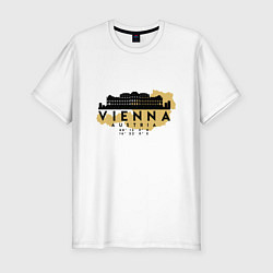 Футболка slim-fit Вена - Австрия, цвет: белый