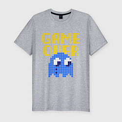 Футболка slim-fit Pac-Man: Game over, цвет: меланж