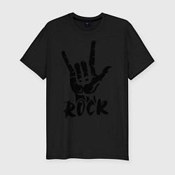 Футболка slim-fit Real Rock, цвет: черный