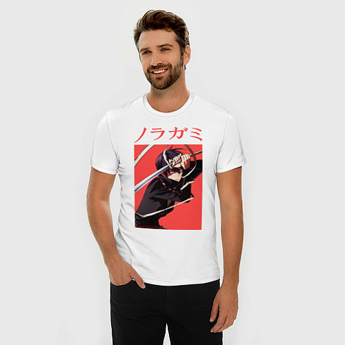 Мужская slim-футболка Бездомный бог / Белый – фото 3