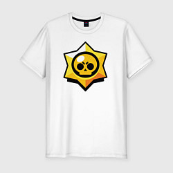 Футболка slim-fit Brawl Stars, цвет: белый