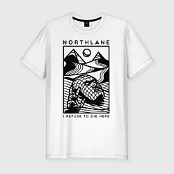 Футболка slim-fit Northlane: I Refuse to die here, цвет: белый