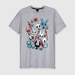 Футболка slim-fit Hollow Knight, цвет: меланж