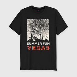 Футболка slim-fit Summer Fun Vegas, цвет: черный