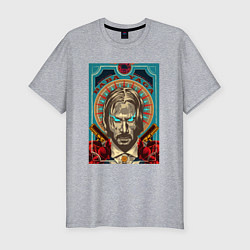 Футболка slim-fit John wick, цвет: меланж