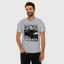 Футболка slim-fit Paul Walker, цвет: меланж — фото 2