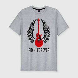 Футболка slim-fit Rock forever, цвет: меланж