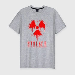 Футболка slim-fit S T A L K E R 2, цвет: меланж