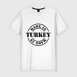 Футболка slim-fit Made in Turkey (сделано в Турции), цвет: белый