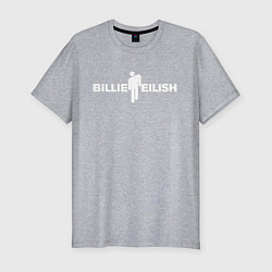 Футболка slim-fit BILLIE EILISH: Black Fashion, цвет: меланж