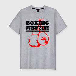 Мужская slim-футболка Boxing Fight club in Russia