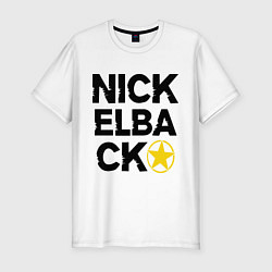 Футболка slim-fit Nickelback Star, цвет: белый