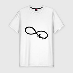 Мужская slim-футболка Infinity Love