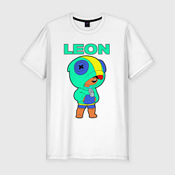 Футболка slim-fit Brawl Stars LEON, цвет: белый