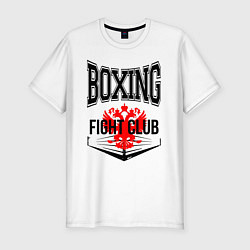 Футболка slim-fit Boxing fight club Russia, цвет: белый