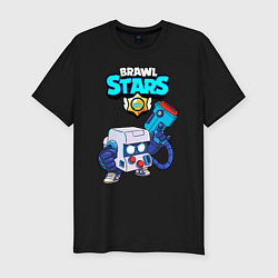 Футболка slim-fit BRAWL STARS 8-BIT, цвет: черный