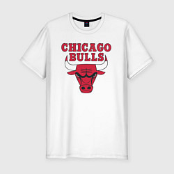 Футболка slim-fit CHICAGO BULLS, цвет: белый