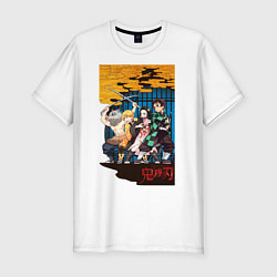 Футболка slim-fit Demon Slayer, цвет: белый