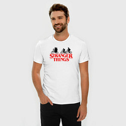 Футболка slim-fit STRANGER THINGS, цвет: белый — фото 2