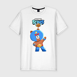 Футболка slim-fit BRAWL STARS EL BROWN, цвет: белый