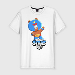 Футболка slim-fit BRAWL STARS EL BROWN, цвет: белый