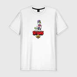 Футболка slim-fit BRAWL STARS:БАРЛИ, цвет: белый