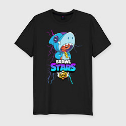 Футболка slim-fit BRAWL STARS LEON SHARK, цвет: черный